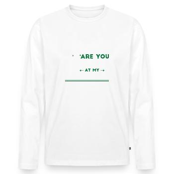 Golfer Humor Golfing Golf Club - Men's Premium Organic Long Sleeve Shirt - white - Front - Nico (187cm)