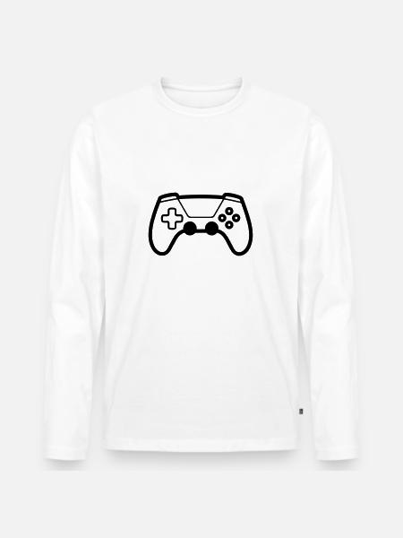 Video game controller - Men's Premium Organic Long Sleeve Shirt - white