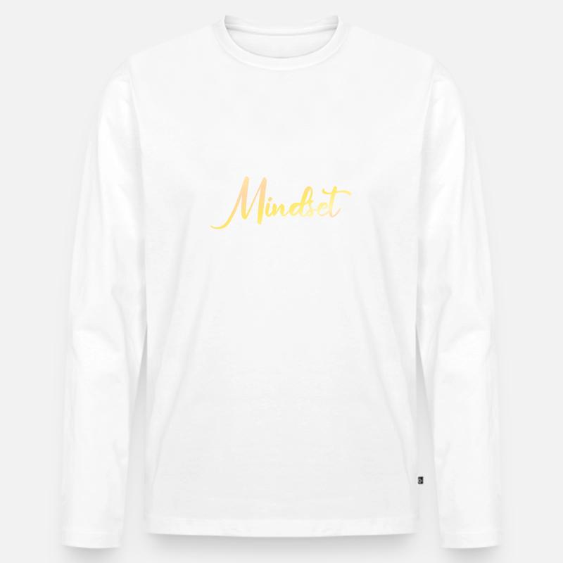 Mindset is everything - Männer Premium Bio Langarmshirt - undefined