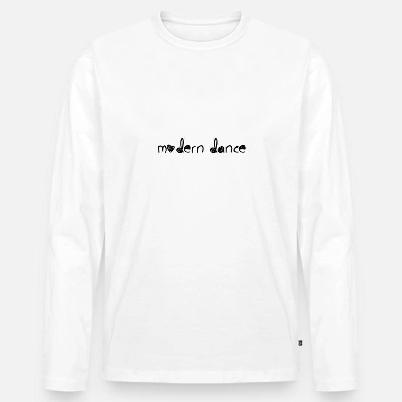 modern dance - Männer Premium Bio Langarmshirt - Weiß