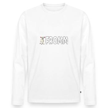 Lammfromm - Vous êtes innocent. TOUJOURS! - T-shirt manches longues Premium bio Homme - blanc - Devant - Nico (187cm)