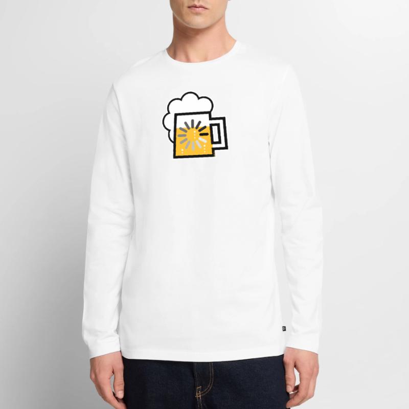 Beer Loading (Drinking In Progress / | ) Men's Premium Organic Long Sleeve Shirt
