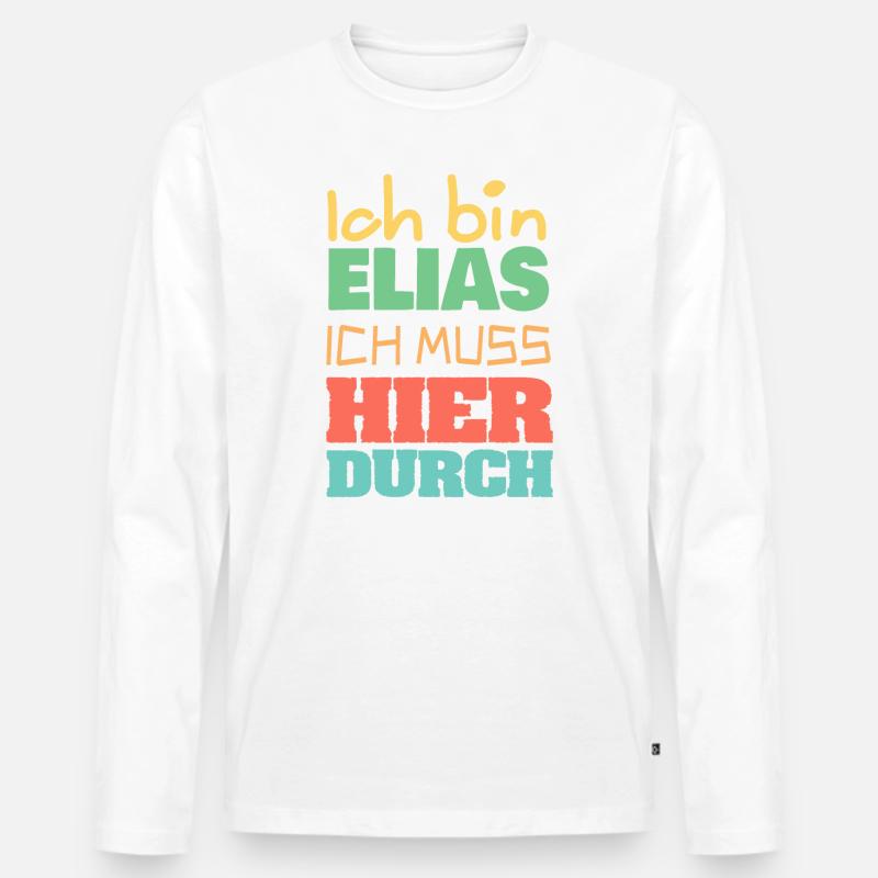 Elias - Männer Premium Bio Langarmshirt - undefined