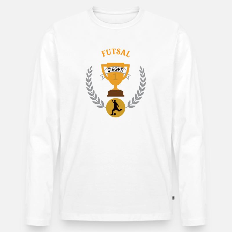 Futsal Sieger Gewinner Turnier Meisterschaft - Männer Premium Bio Langarmshirt - undefined