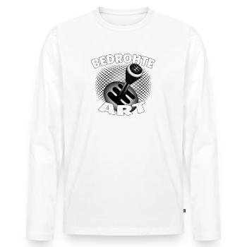 Bedrohte Art - Verbrennungsmotor Auto Design - Männer Premium Bio Langarmshirt - Weiß - Vorne - Nico (187cm)