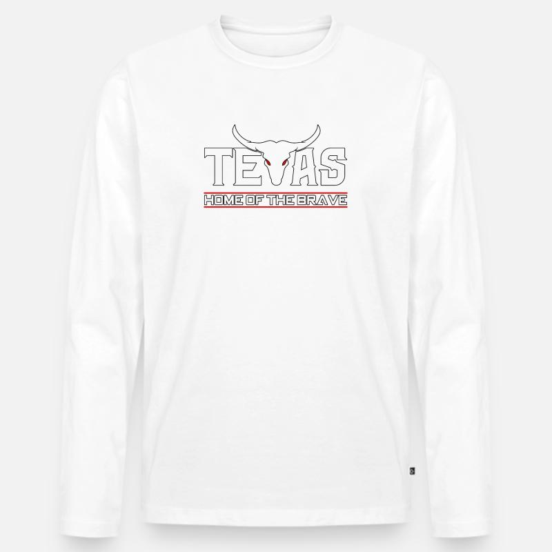 Texas - Männer Premium Bio Langarmshirt - undefined