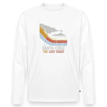Santa Cruz - Men's Premium Organic Long Sleeve Shirt - white - Front - Nico (187cm)
