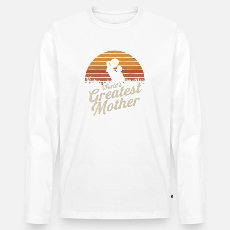 Die beste Mutter der Welt - Männer Premium Bio Langarmshirt - undefined