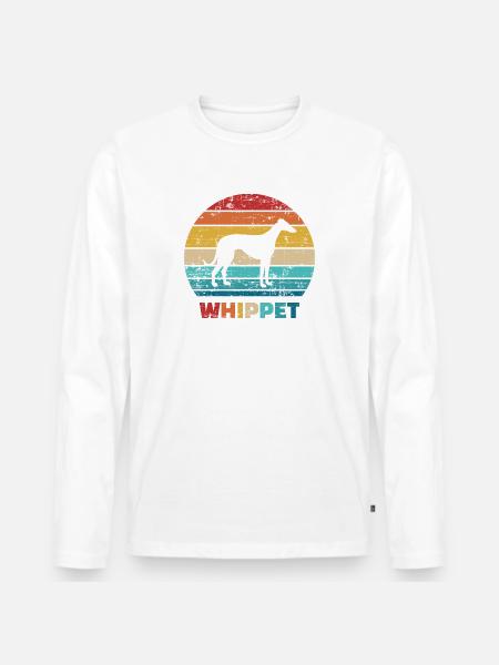 Whippet - Men's Premium Organic Long Sleeve Shirt - white