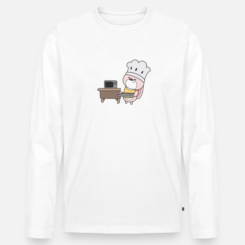 plätzchenzeit - Männer Premium Bio Langarmshirt - Weiß