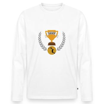 Slamball Sieger Gewinner Turnier Meisterschaft - Männer Premium Bio Langarmshirt - Weiß - Vorne - Nico (187cm)