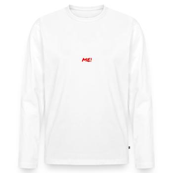 Egocentric Model of the Universe - Worldview Physics - Men's Premium Organic Long Sleeve Shirt - white - Front - Nico (187cm)