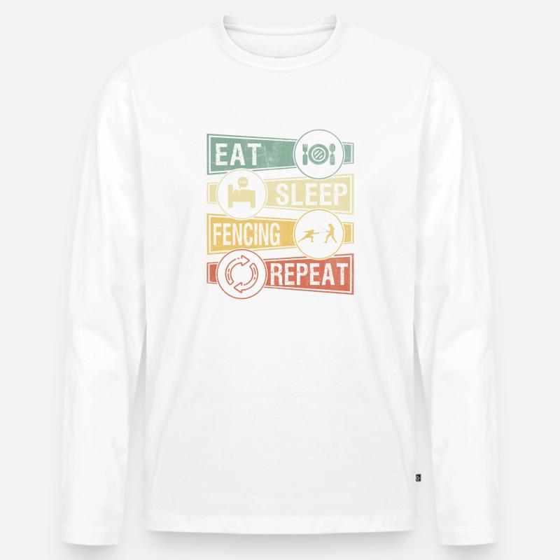 Fechten Fechtkampf - Männer Premium Bio Langarmshirt - undefined