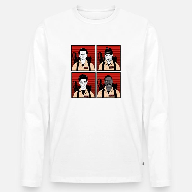 Ghostbusters Charaktere - Männer Premium Bio Langarmshirt - Weiß