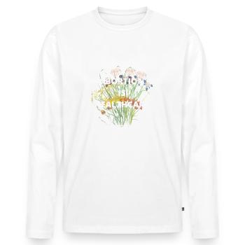 Abortion is Healthcare - Men's Premium Organic Long Sleeve Shirt - white - Front - Nico (187cm)