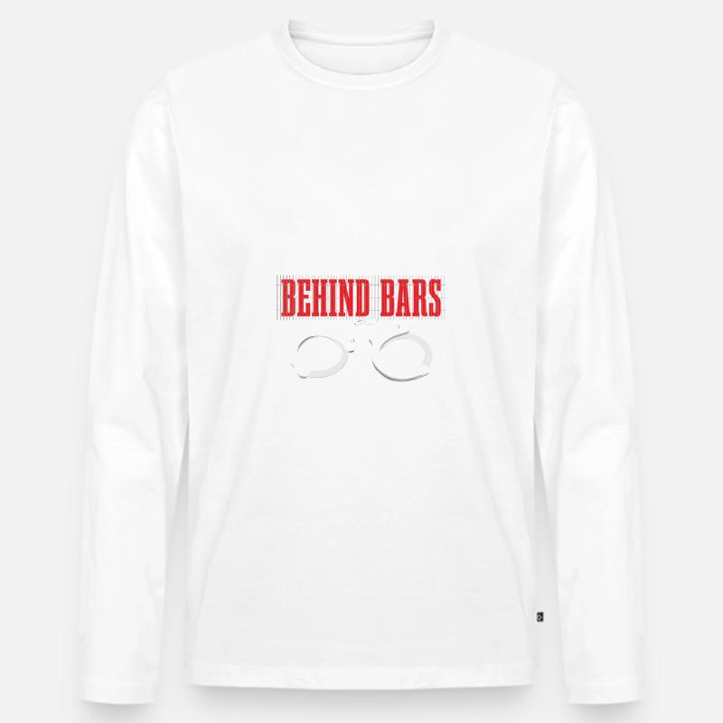 Krankenschwester Hinter Gittern Für Lustige - Männer Premium Bio Langarmshirt - Weiß