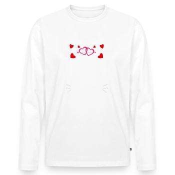 Thanks For All of the Amazing Orgasms - T-shirt manches longues Premium bio Homme - blanc - Devant - Nico (187cm)