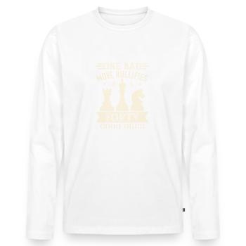 Un mauvais coup annule quarante bons - T-shirt manches longues Premium bio Homme - blanc - Devant - Nico (187cm)
