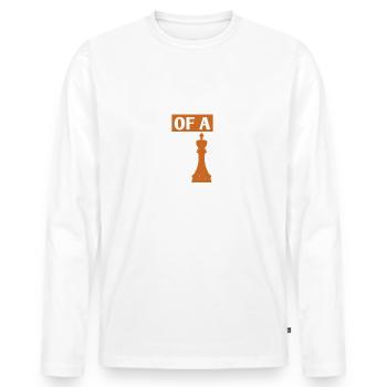 i’m a bit of a player - Men's Premium Organic Long Sleeve Shirt - white - Front - Nico (187cm)