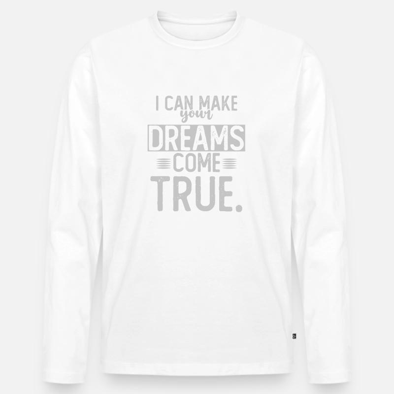Dreammaker - Männer Premium Bio Langarmshirt - Weiß