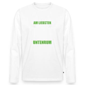 Männer Automechaniker Humor Lustig Auto - Männer Premium Bio Langarmshirt - Weiß - Vorne - Nico (187cm)