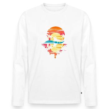 Just A Girl Who Loves Horse - Men's Premium Organic Long Sleeve Shirt - white - Front - Nico (187cm)