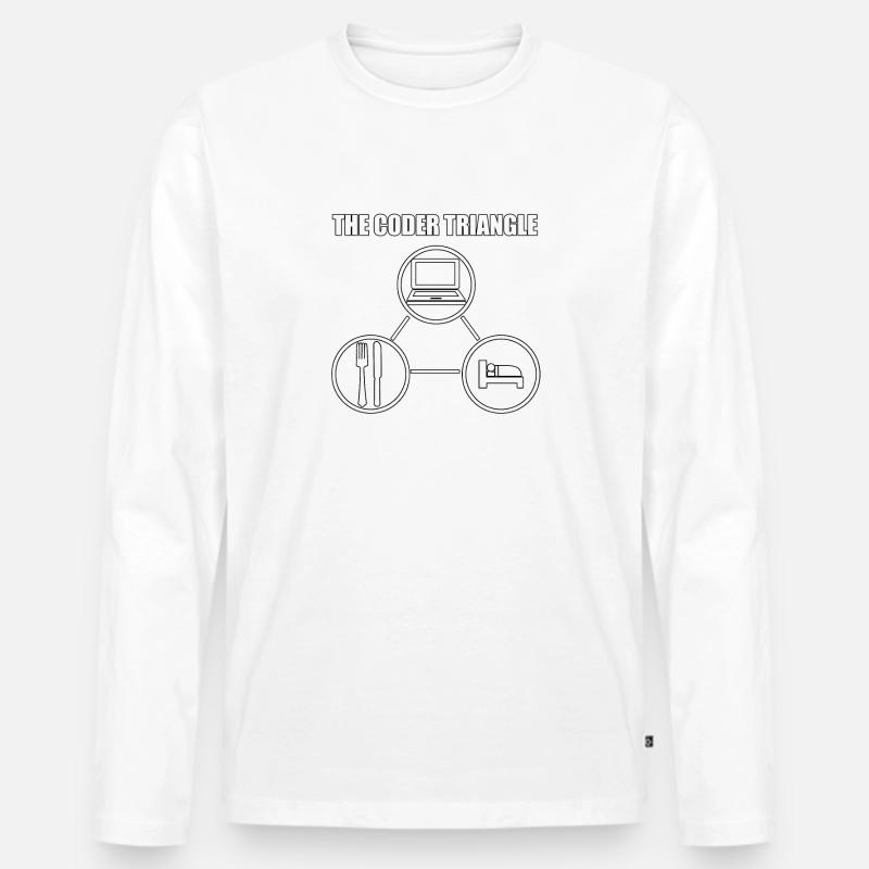 Computerfreak Computerwissenschaftler - Männer Premium Bio Langarmshirt - Weiß