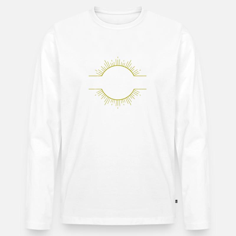 Schlagzeuger Drummer Schlagzeug Geschenk - Männer Premium Bio Langarmshirt - Weiß