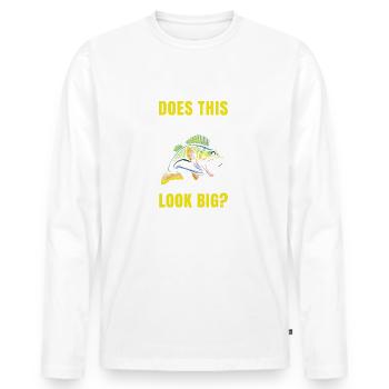Est-ce que cela rend mon bar idéal pour tous les amateurs de pêche ? - T-shirt manches longues Premium bio Homme - blanc - Devant - Nico (187cm)