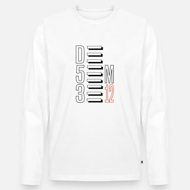 T-SHIRT STUDIO DESEMBER - Männer Premium Bio Langarmshirt - Weiß