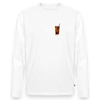 OK, aber First Long Island Lover T-Shirt Eistee - Männer Premium Bio Langarmshirt - Weiß - Vorne - Nico (187cm)