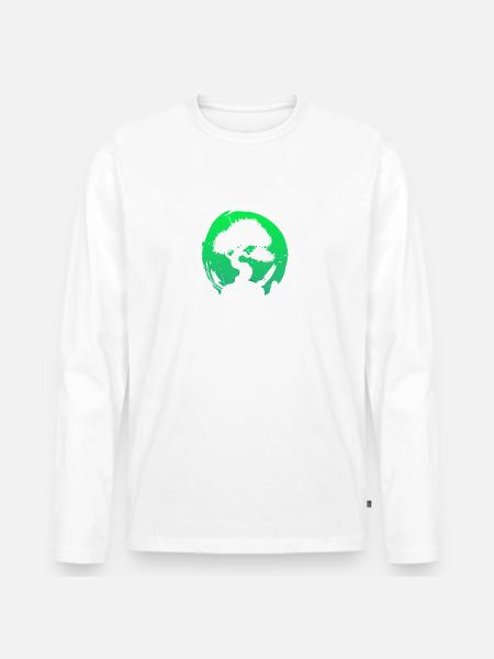Bonsai Whisperer - Men's Premium Organic Long Sleeve Shirt - white