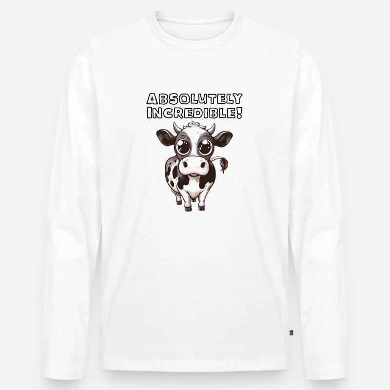 Absolutely Incredible - Männer Premium Bio Langarmshirt - Weiß
