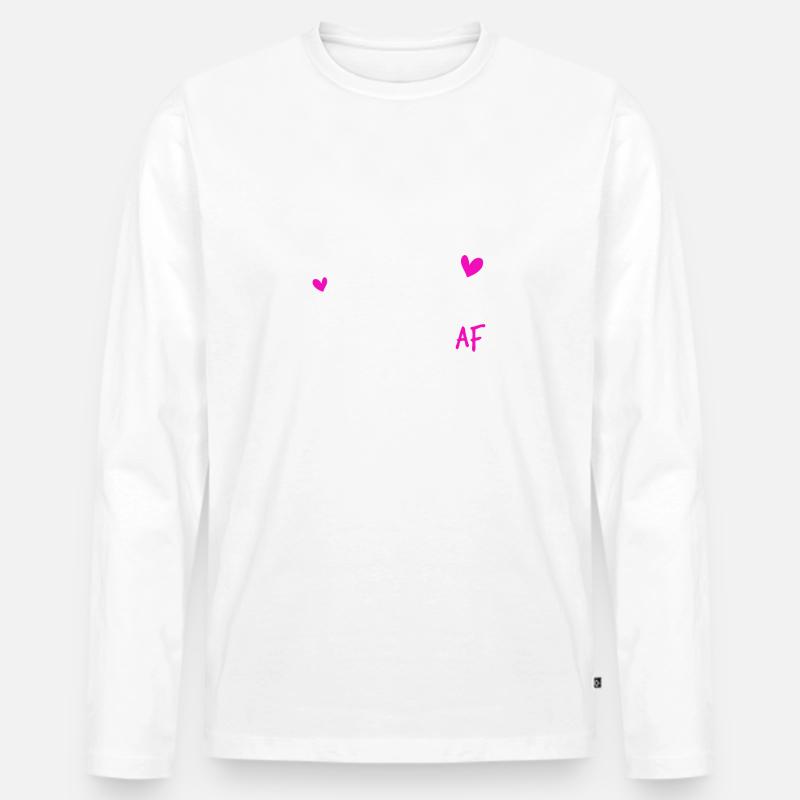 Stiefmutter Af - Männer Premium Bio Langarmshirt - Weiß