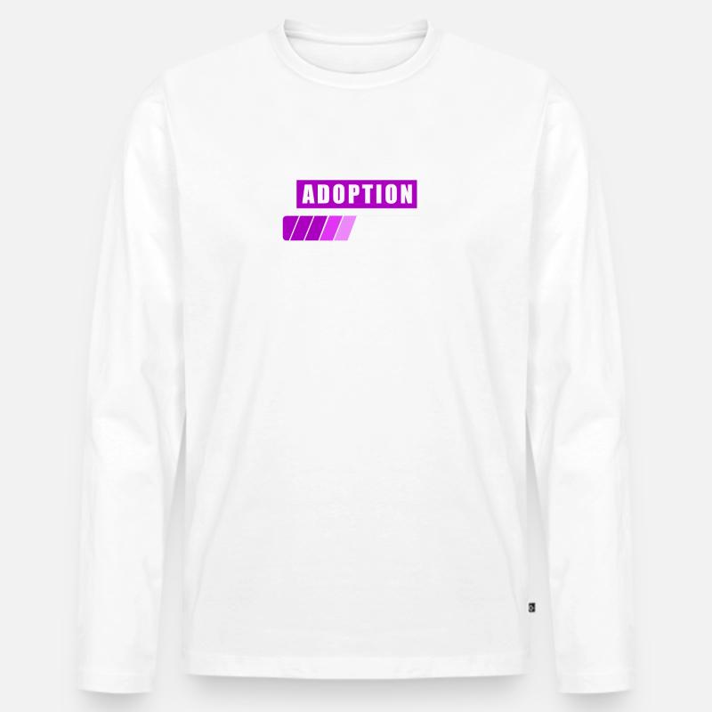 Adoption Laden - Männer Premium Bio Langarmshirt - Weiß