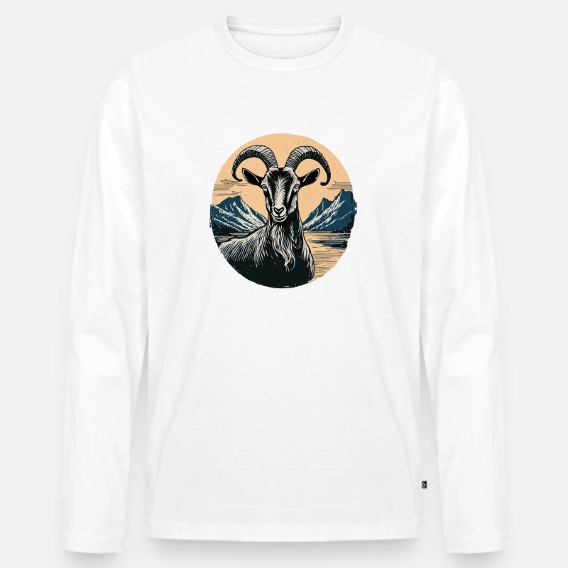 ziegenbock ziege - Männer Premium Bio Langarmshirt - undefined