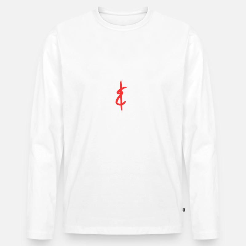 Pretzels & Pints Fun Design - Männer Premium Bio Langarmshirt - Weiß