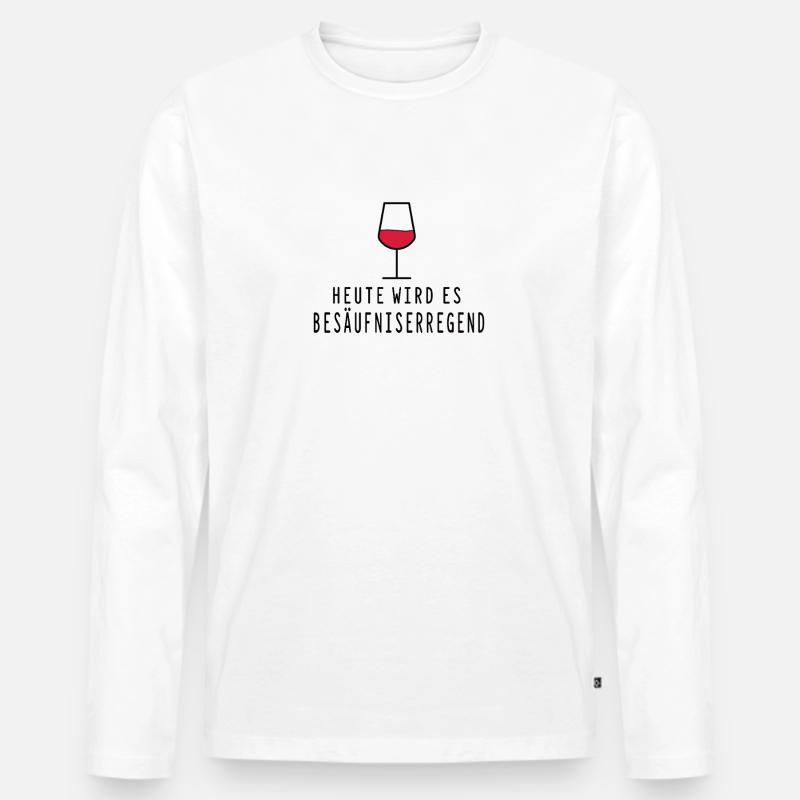Mädels Abend Heute besäufniserregend - Männer Premium Bio Langarmshirt - Weiß