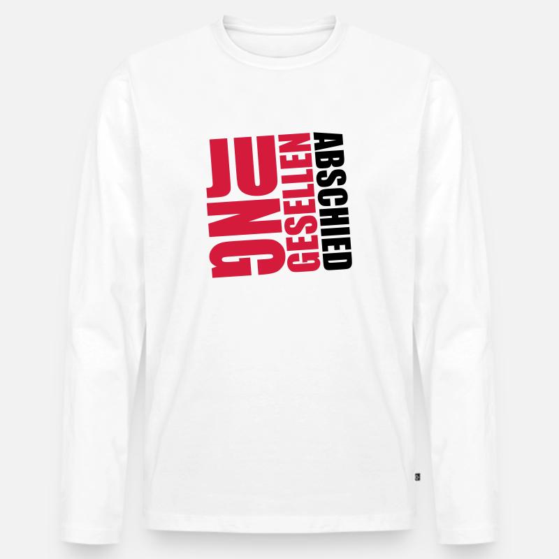 Junggesellenabschied - Männer Premium Bio Langarmshirt - Weiß