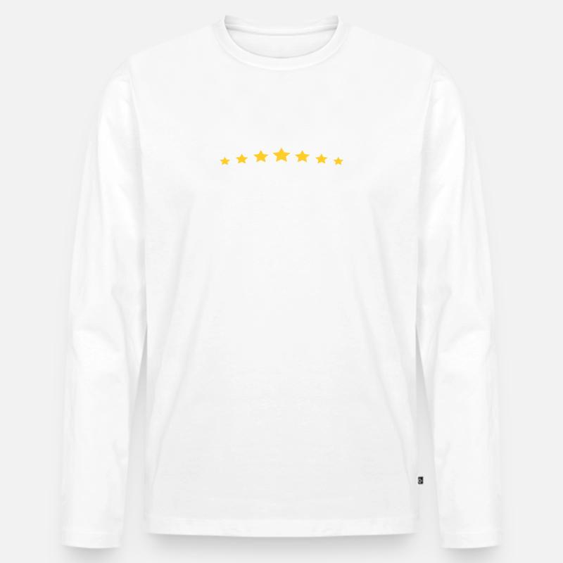 BÜRGERMEISTER - Männer Premium Bio Langarmshirt - Weiß