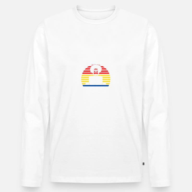 Computer Says No - Männer Premium Bio Langarmshirt - Weiß