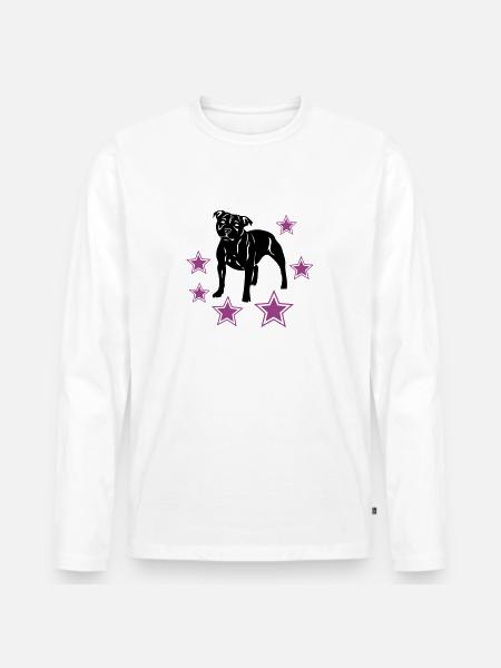 sbtstars111 - Men's Premium Organic Long Sleeve Shirt - white