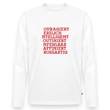 Chirurg Arzt Facharzt Chirurgie Student Chirurgen - Männer Premium Bio Langarmshirt - Weiß - Vorne - Nico (187cm)