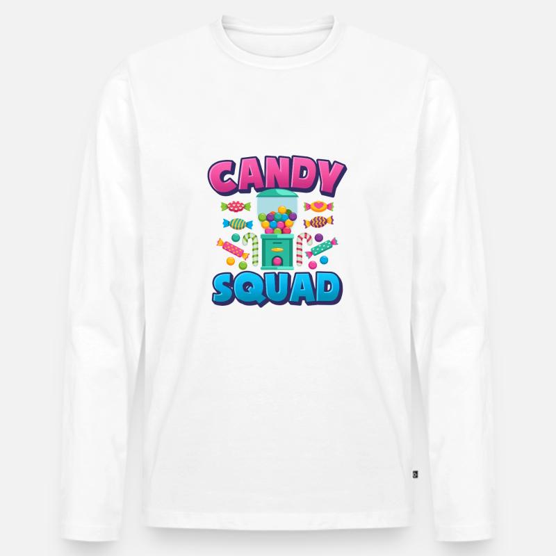 Candy Squad Süßigkeiten Bonbons - Männer Premium Bio Langarmshirt - undefined
