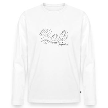 Bali - Indonésie - T-shirt manches longues Premium bio Homme - blanc - Devant - Nico (187cm)