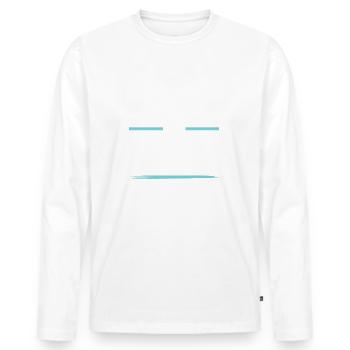 Boxing Crew - Männer Premium Bio Langarmshirt - Weiß - Vorne - Nico (187cm)