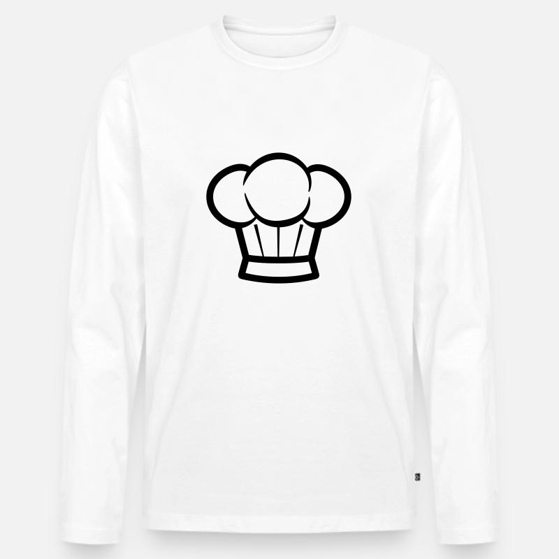 Küchenchef - Männer Premium Bio Langarmshirt - Weiß