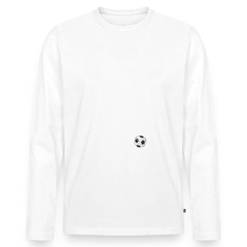 Footballeurs footballeurs - T-shirt manches longues Premium bio Homme - blanc - Devant - Nico (187cm)