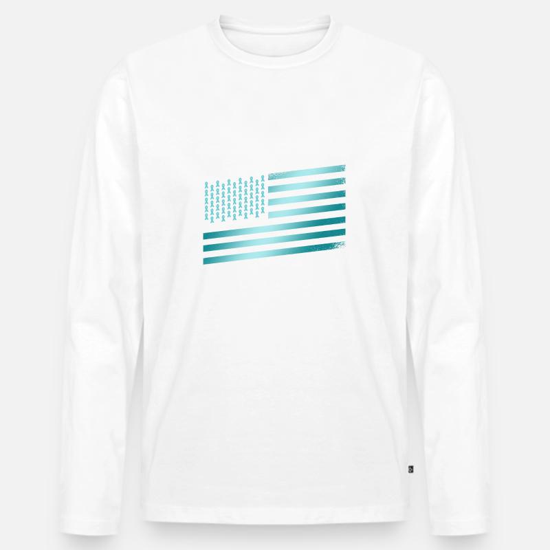 PTBS-Krieger - Männer Premium Bio Langarmshirt - Weiß
