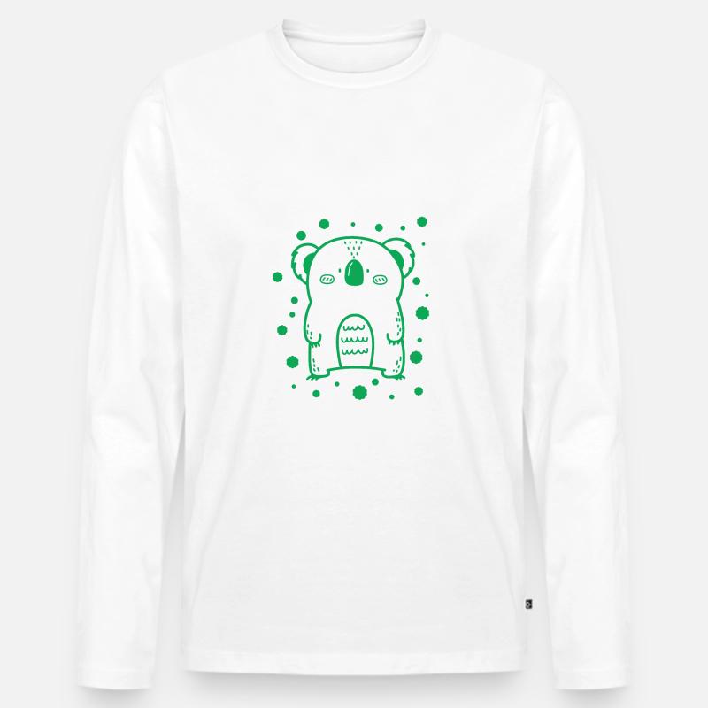 süßer kleiner Panda - Männer Premium Bio Langarmshirt - undefined
